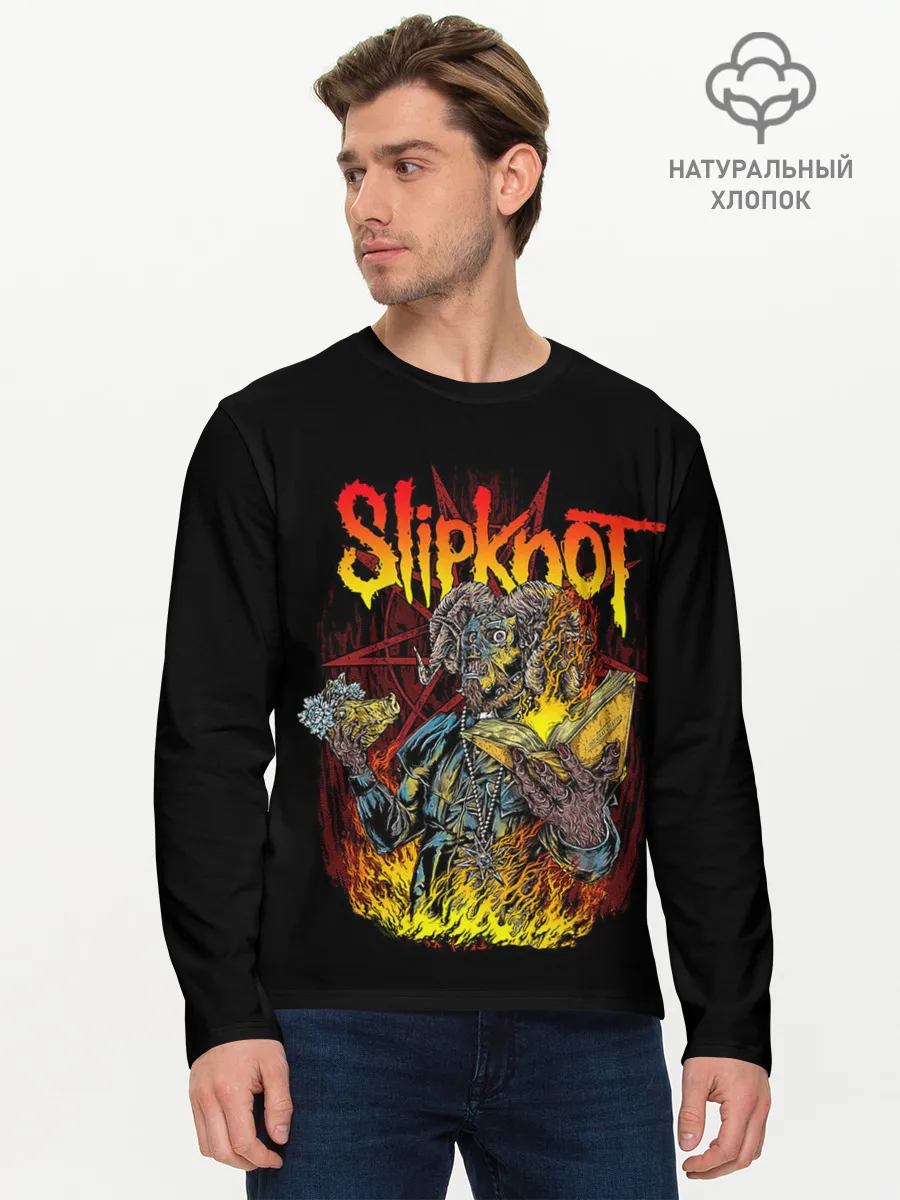 Мужской лонгслив базовый / SLIPKNOT THE GRAY CHAPTER