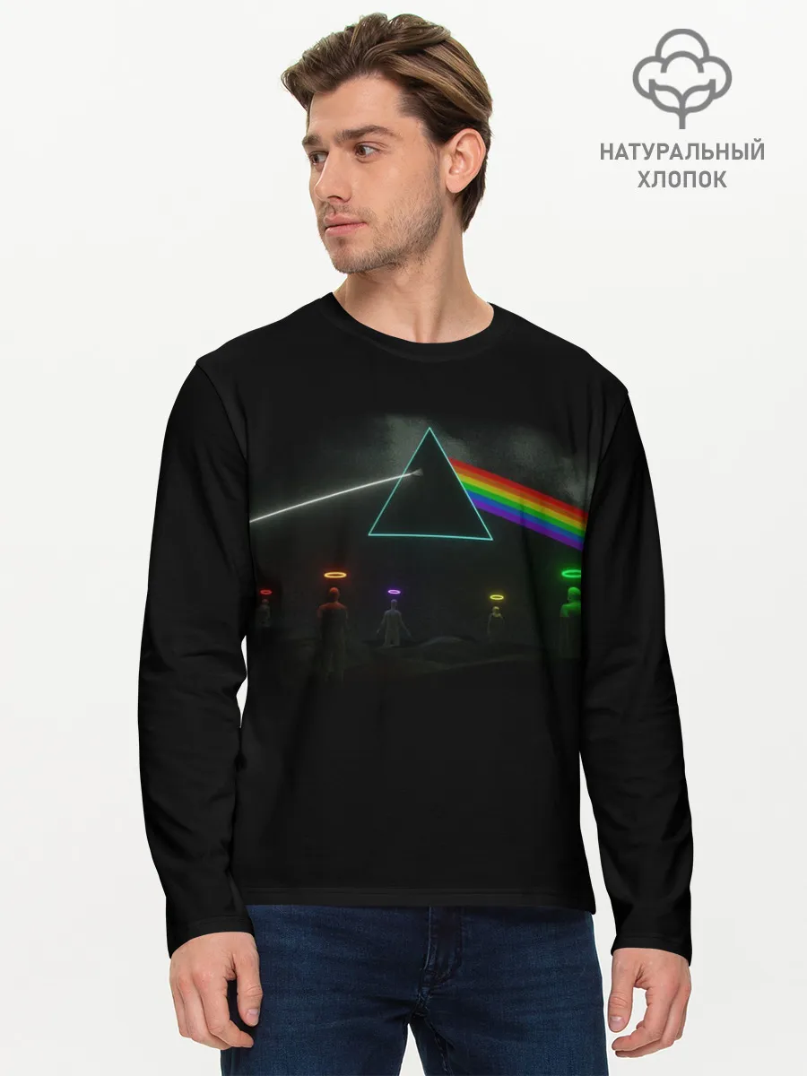 Мужской лонгслив базовый / ПИНК ФЛОЙД | PINK FLOYD LOGO