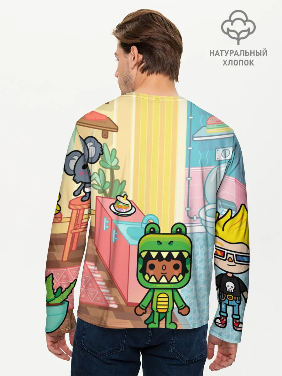 Мужской лонгслив базовый / Toca Boca | Тока бока костюм крокодила