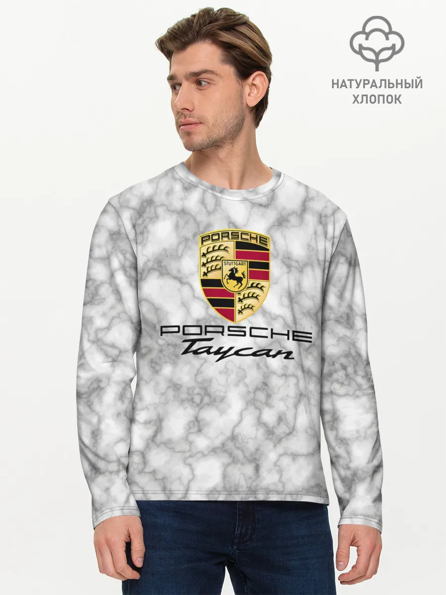 Мужской лонгслив базовый / [Porsche Taycan] - Как у Литвина