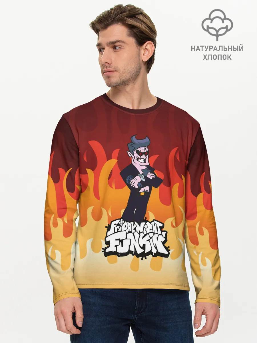 Мужской лонгслив базовый / Дорогой Папочка | Friday Night Funkin