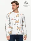 Мужской лонгслив базовый / Кот - моя любовь
