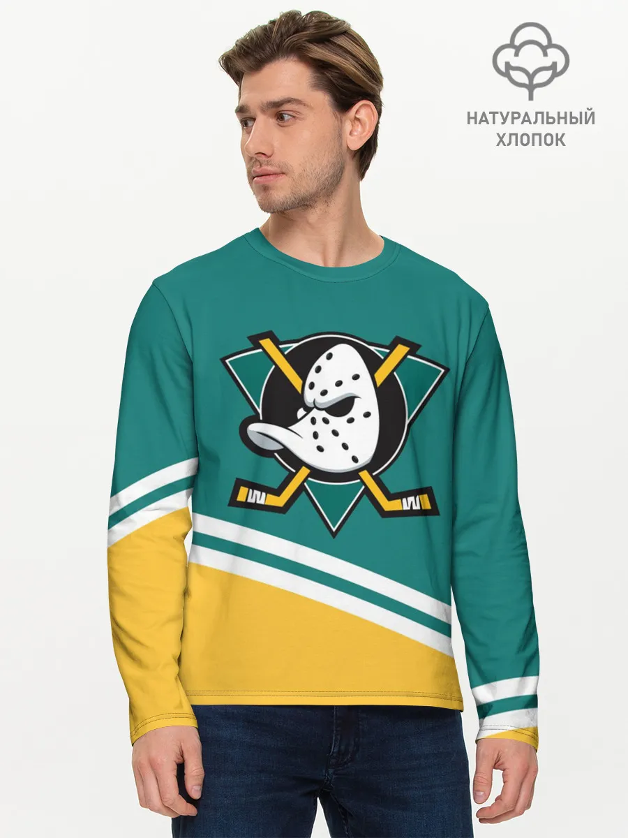 Мужской лонгслив базовый / Анахайм Дакс, NHL