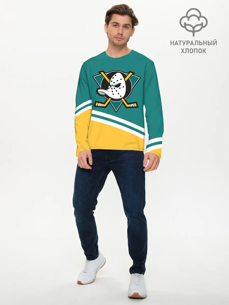 Мужской лонгслив базовый / Анахайм Дакс, NHL