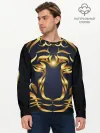 Мужской лонгслив базовый / Золотой символ года Тигр