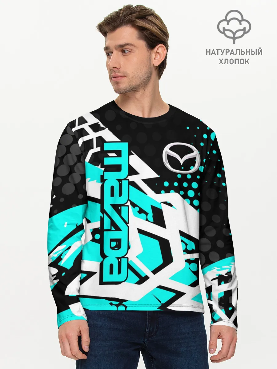 Мужской лонгслив базовый / Mazda
