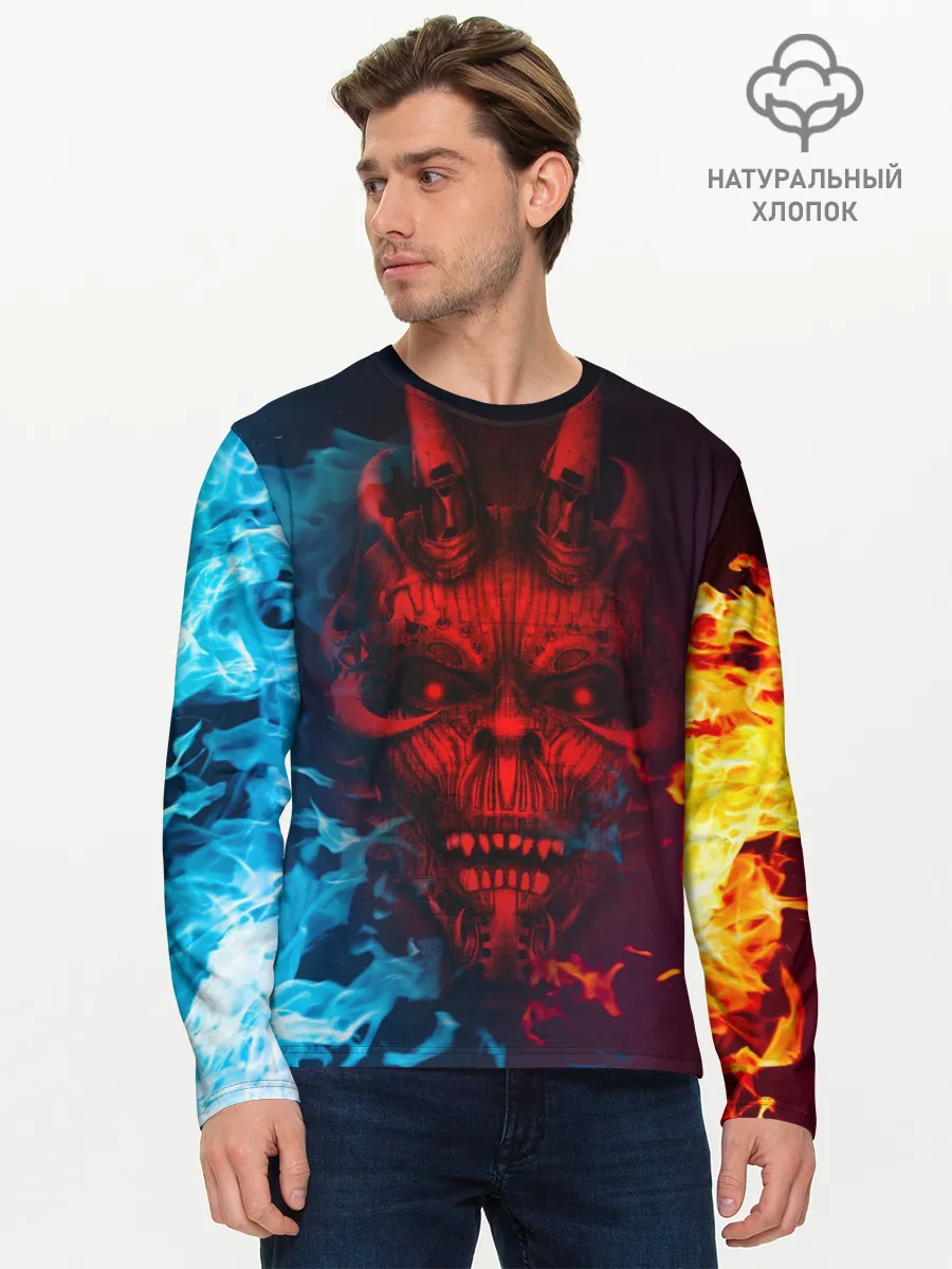 Мужской лонгслив базовый / Diablo Fire Ice