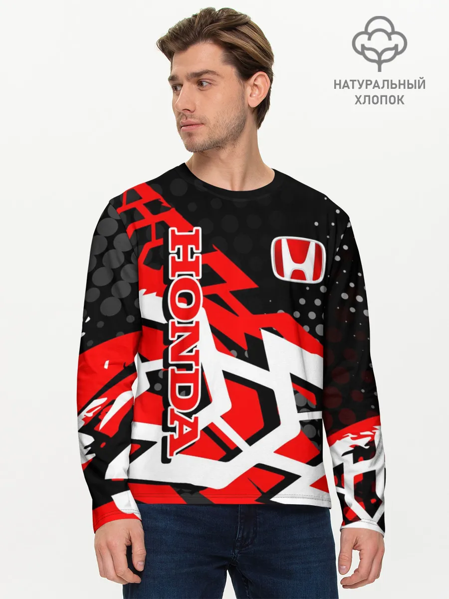 Мужской лонгслив базовый / Honda
