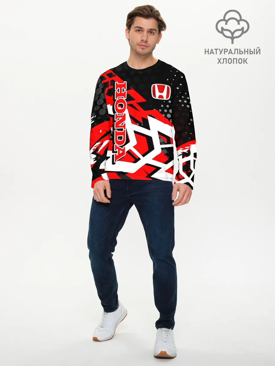Мужской лонгслив базовый / Honda