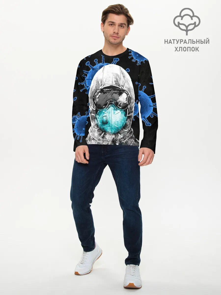 Мужской лонгслив базовый / Protection against Covid-19