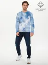Мужской лонгслив базовый / Небесные мазки