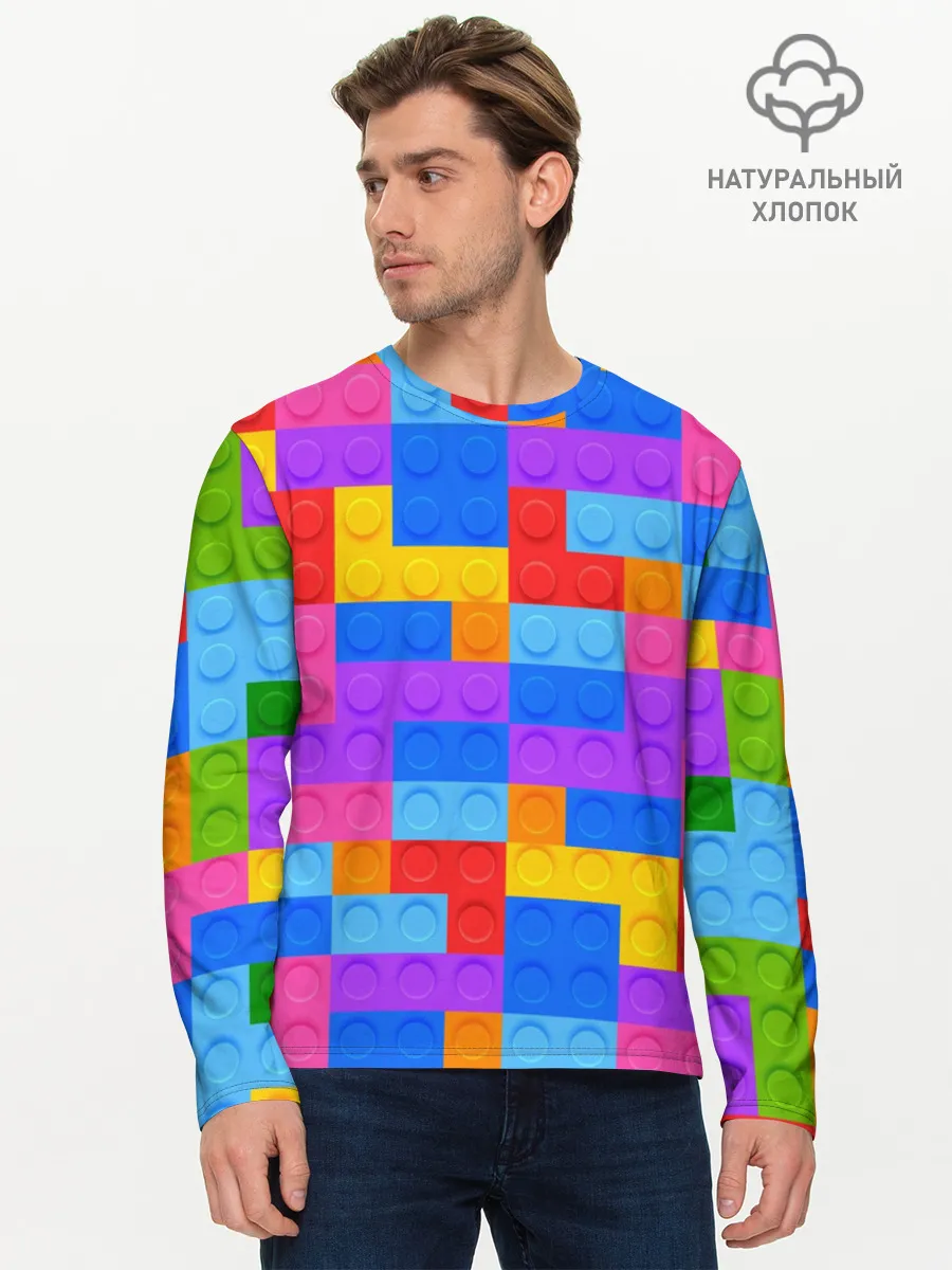 Мужской лонгслив базовый / Лего-го