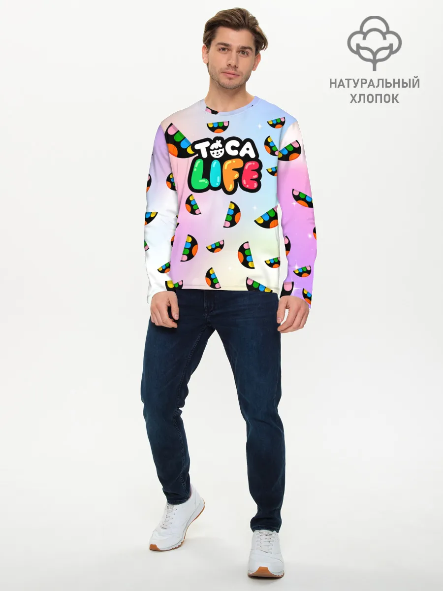 Мужской лонгслив базовый / ТОКА БОКА ЛОГОТИП