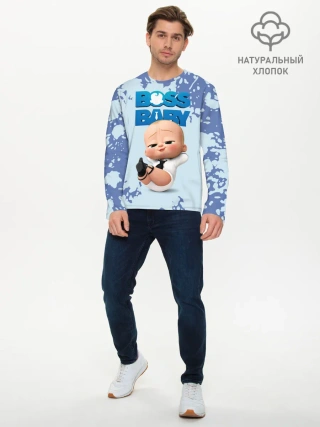 Мужской лонгслив базовый / Boss Baby / Босс Молокосос