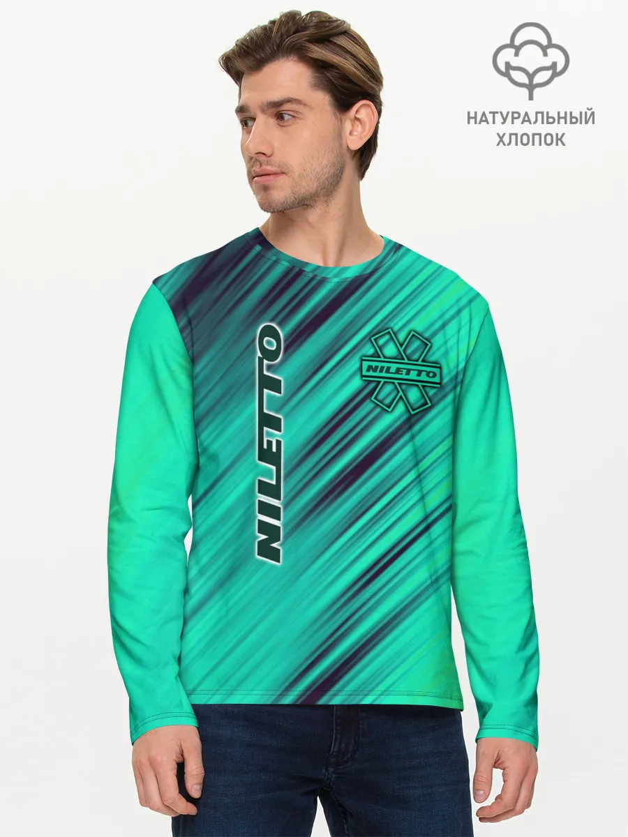 Мужской лонгслив базовый / Нилетто / Niletto лого