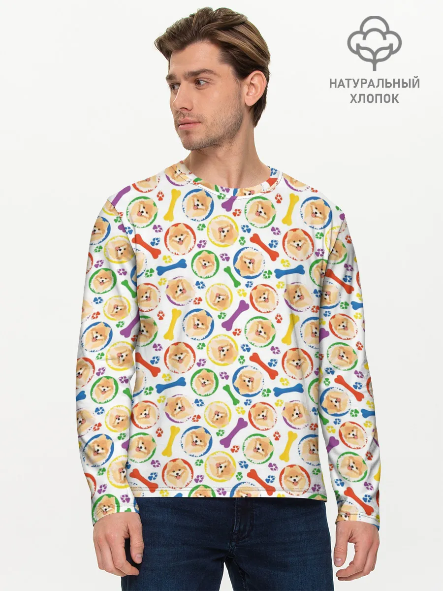 Мужской лонгслив базовый / Чау-Чау