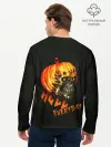 Мужской лонгслив базовый / Helloween / череп тыква/ scull pumkin