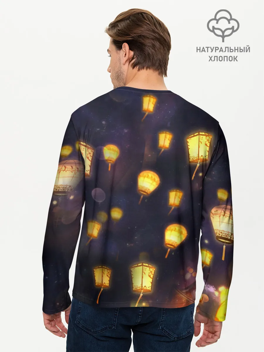 Мужской лонгслив базовый / Ху Тао. Genshin Impact