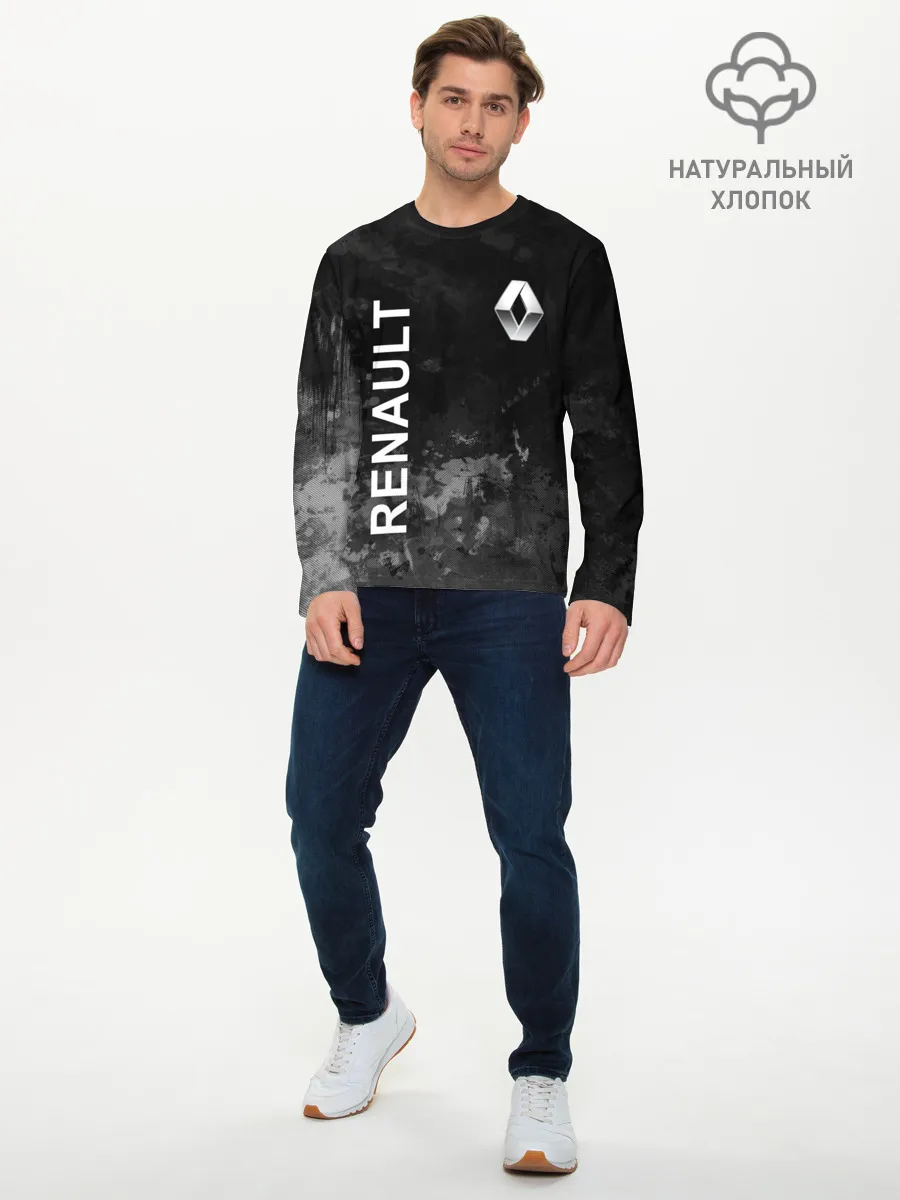 Мужской лонгслив базовый / Рено, текстура