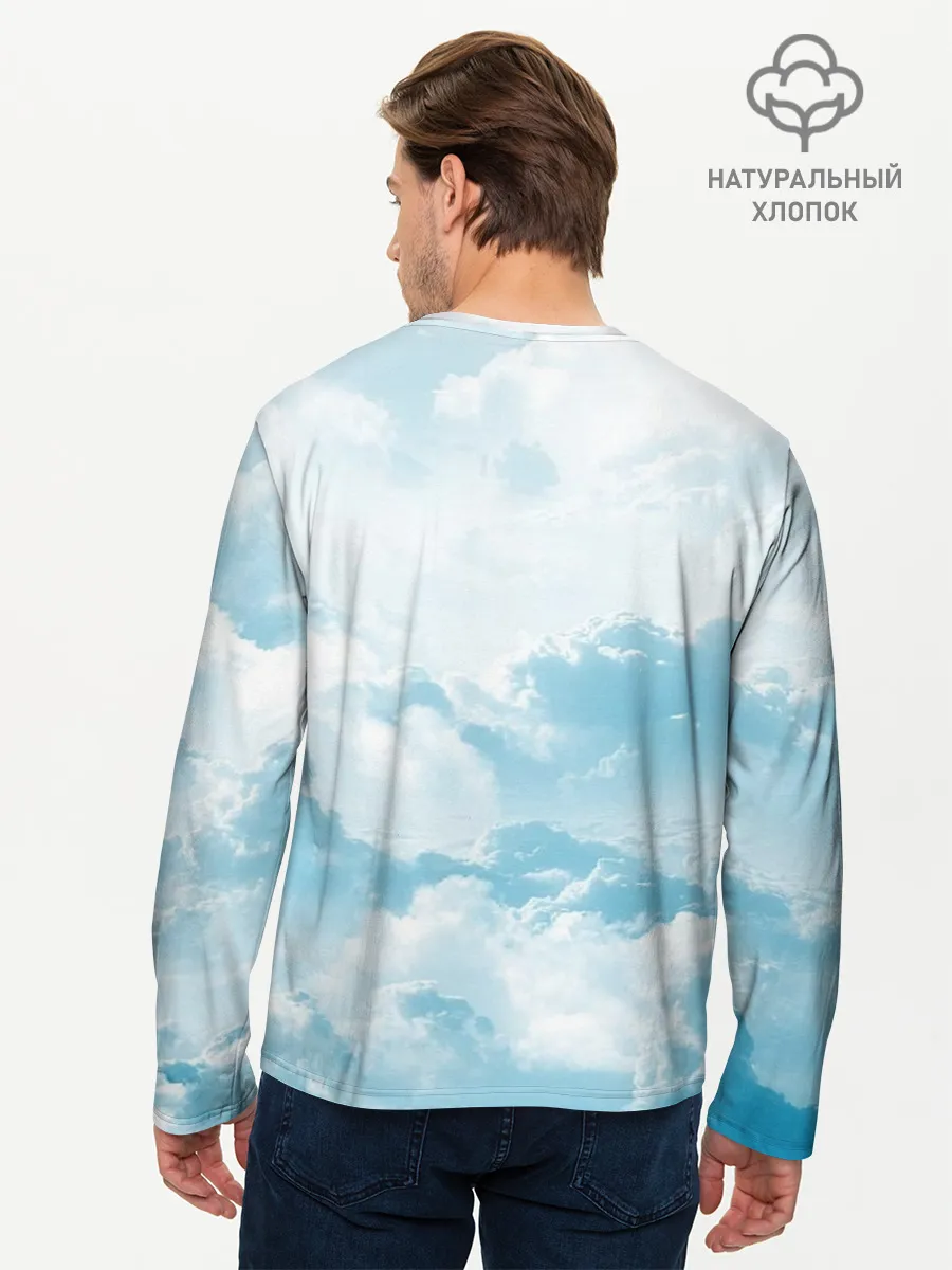 Мужской лонгслив базовый / Плотные облака