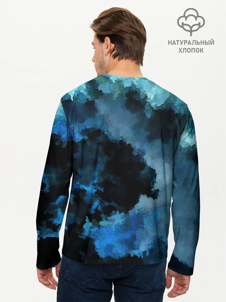 Мужской лонгслив базовый / Взрыв на глубине