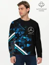Мужской лонгслив базовый / Mercedes AMG | Осколки стекла