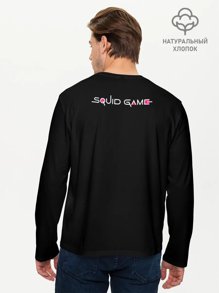 Мужской лонгслив базовый / Squid game: police officer