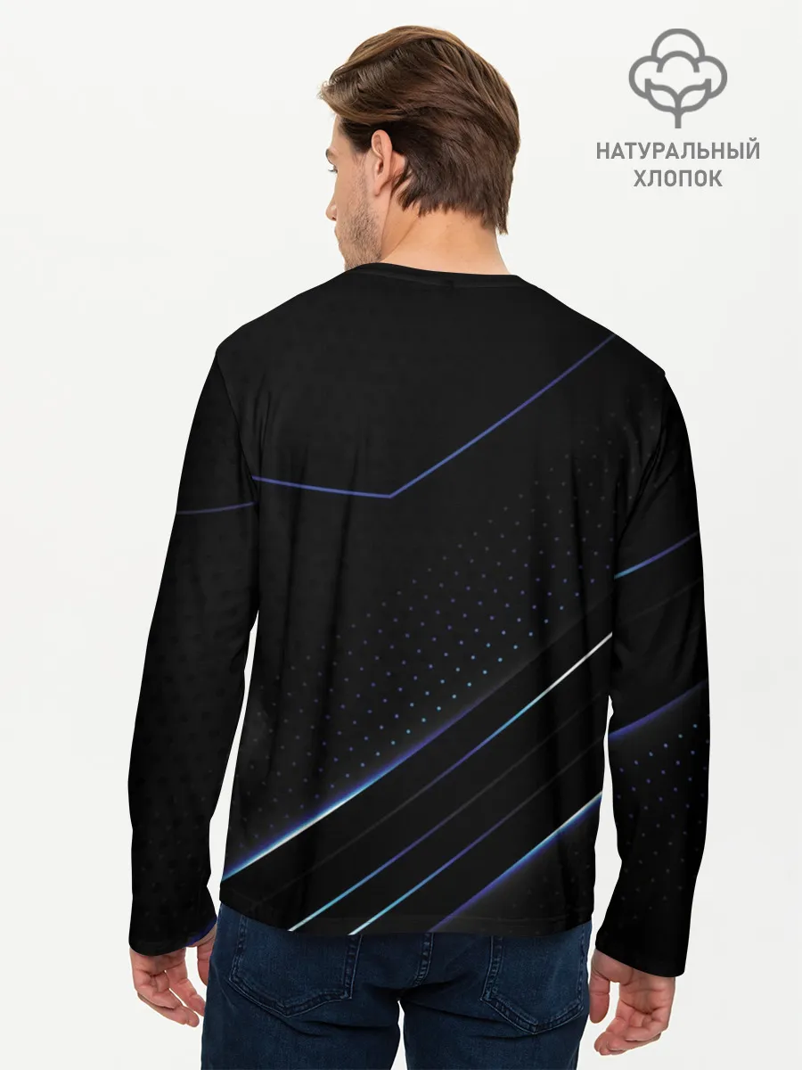 Мужской лонгслив базовый / Volvo, полоски