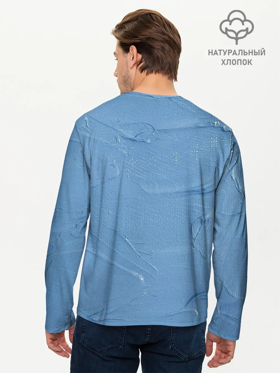 Мужской лонгслив базовый / Свежая краска