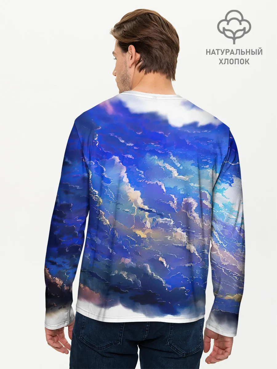 Мужской лонгслив базовый / Высокие облака