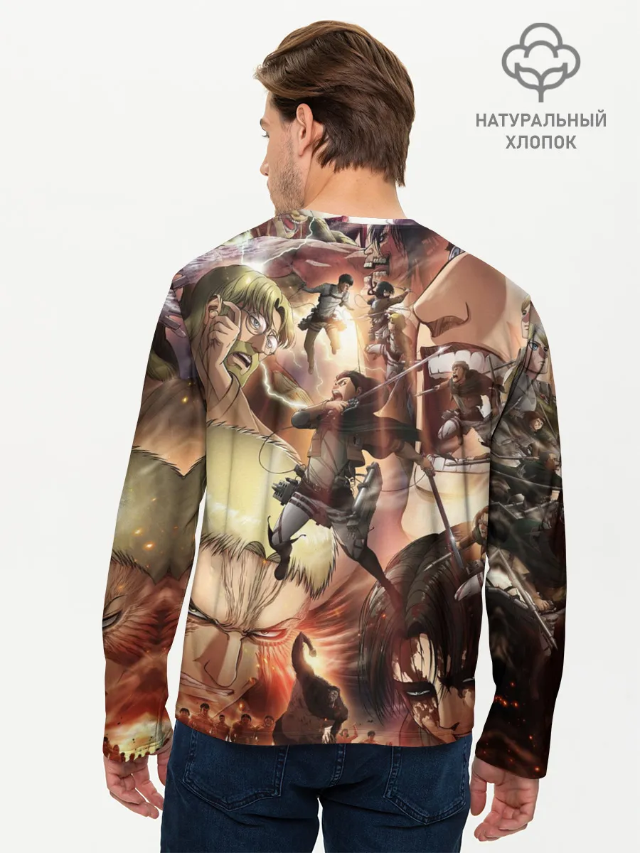 Мужской лонгслив базовый / Противостояние АОТ