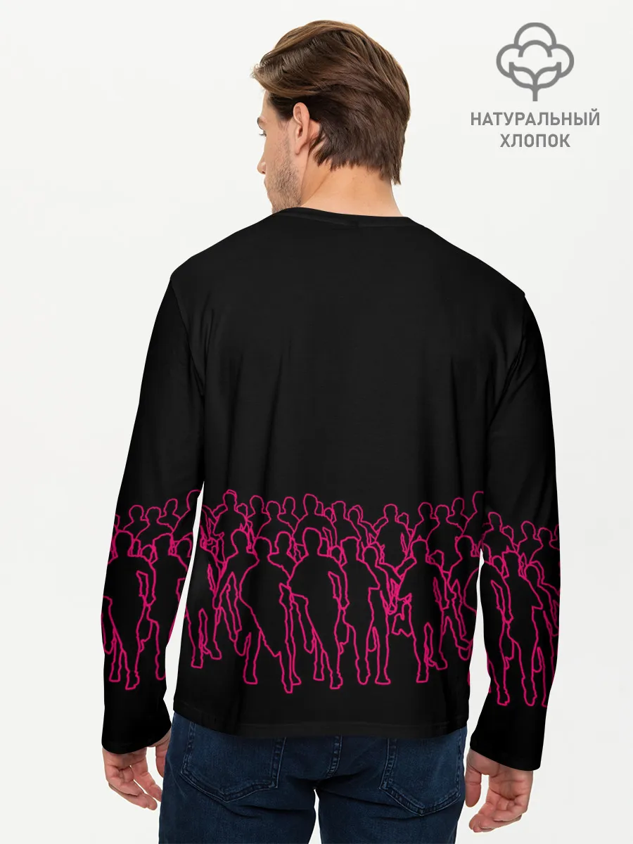 Мужской лонгслив базовый / Игра в кальмара - на выживание
