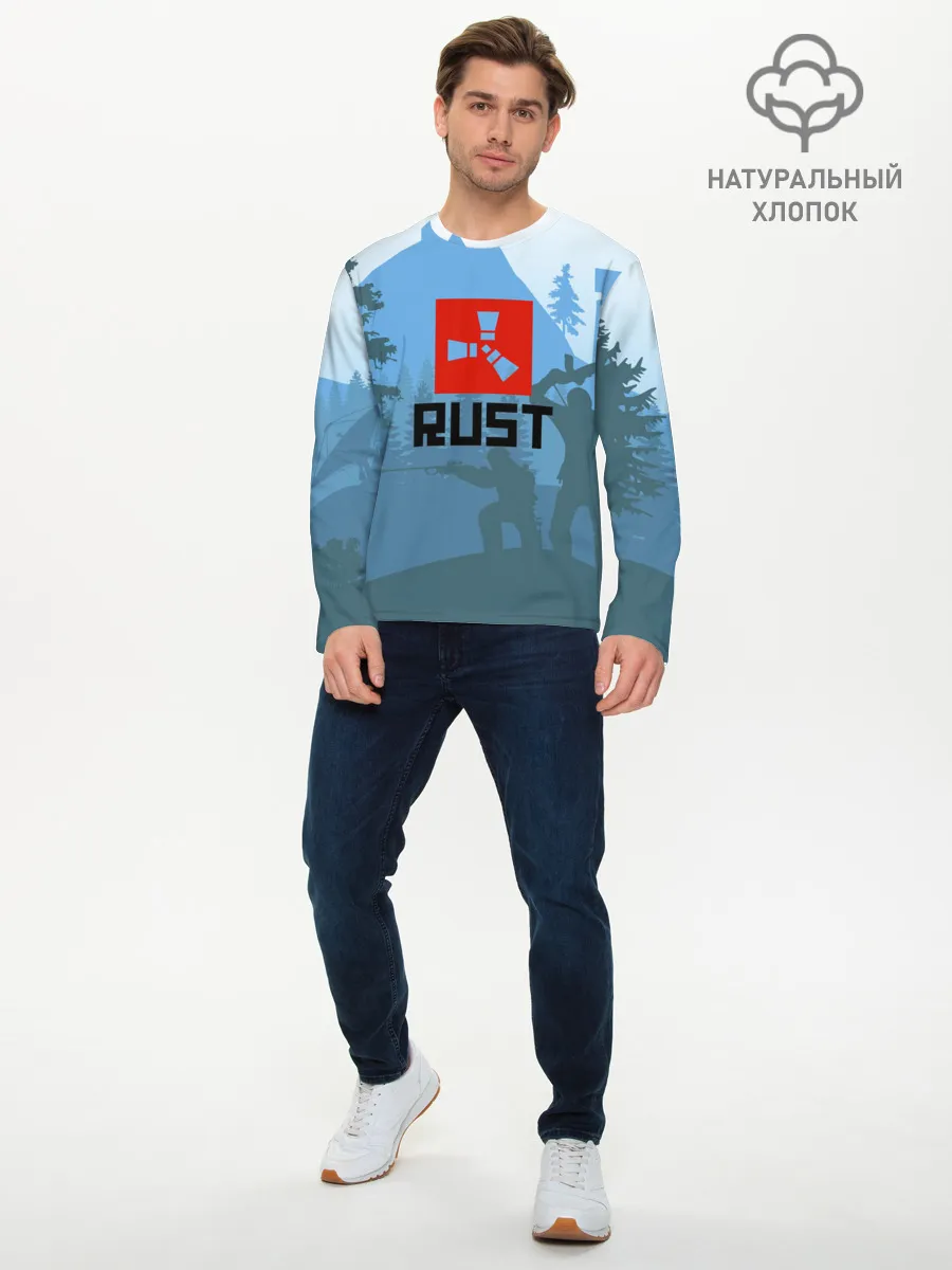Мужской лонгслив базовый / Выживалка Раст