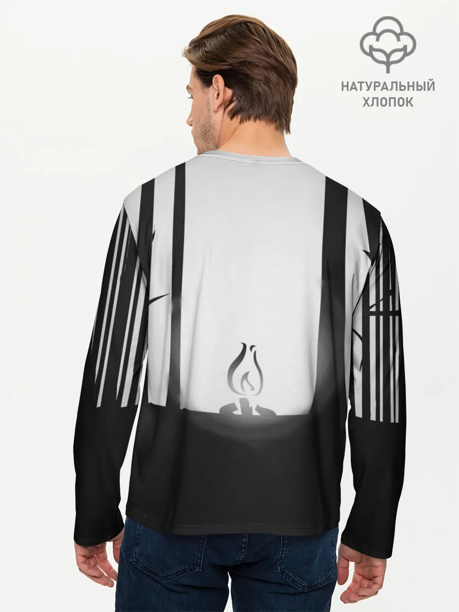 Мужской лонгслив базовый / Огонёк из Раста