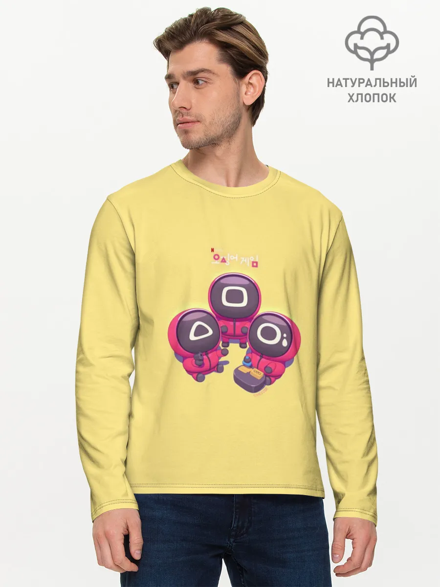 Мужской лонгслив базовый / Chibi Red Soldier