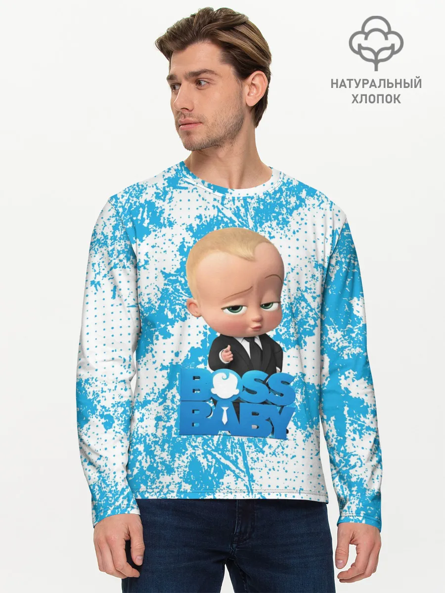 Мужской лонгслив базовый / Босс Молокосос | Boss Baby