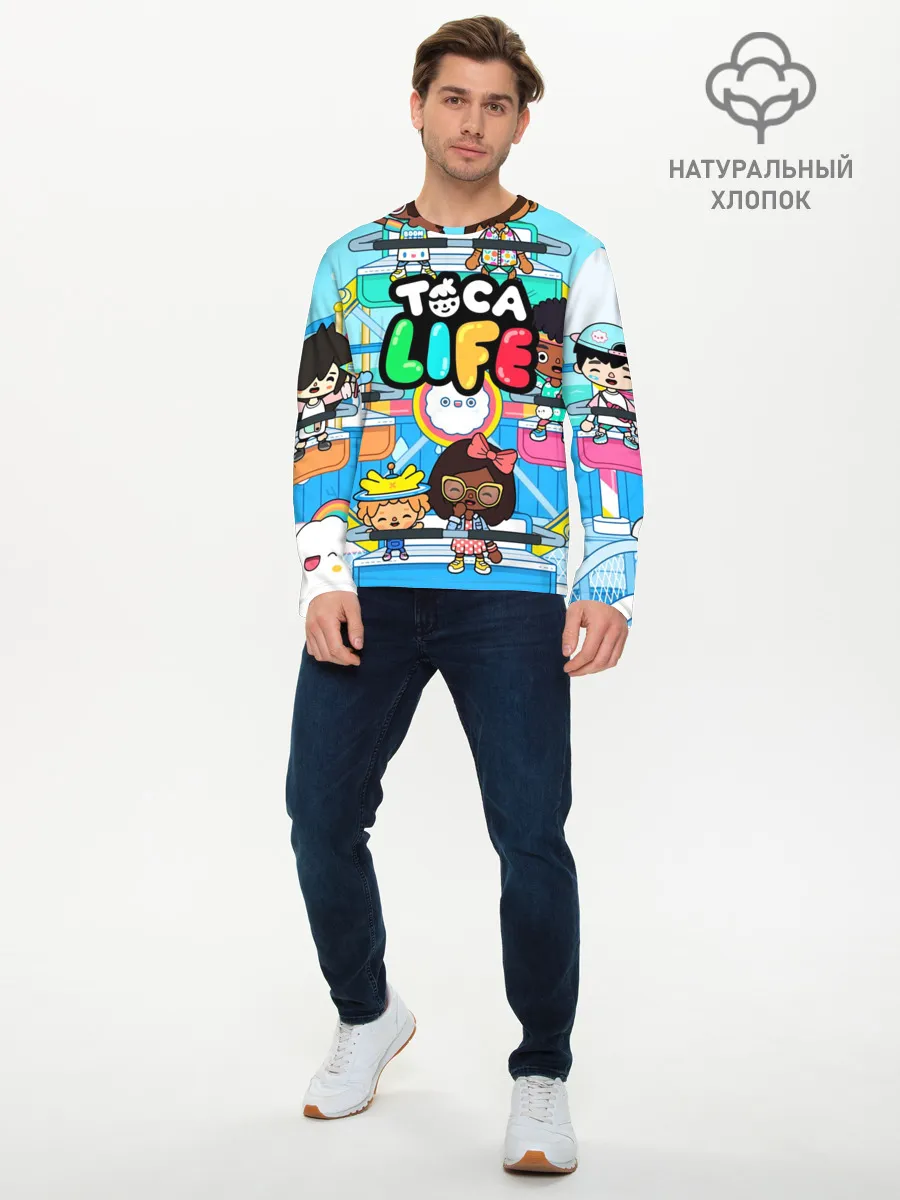 Мужской лонгслив базовый / Toca Boca | Тока Бока аттракцион