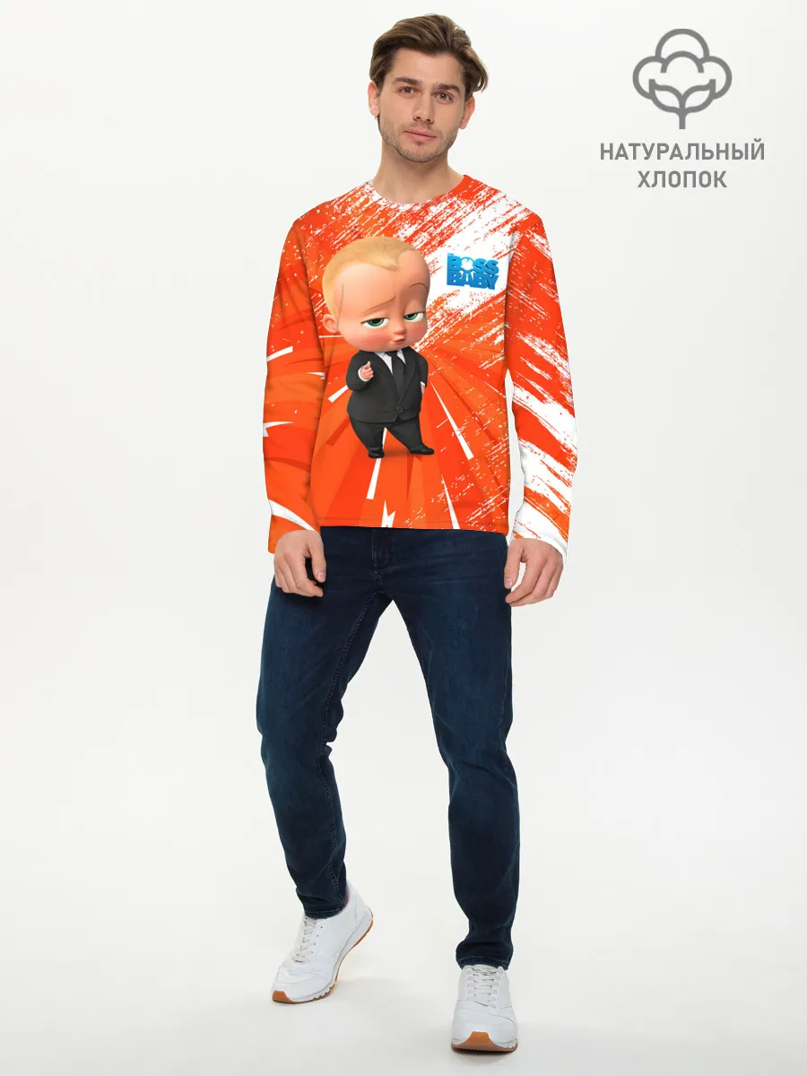 Мужской лонгслив базовый / Босс-Молокосос / Boss Baby