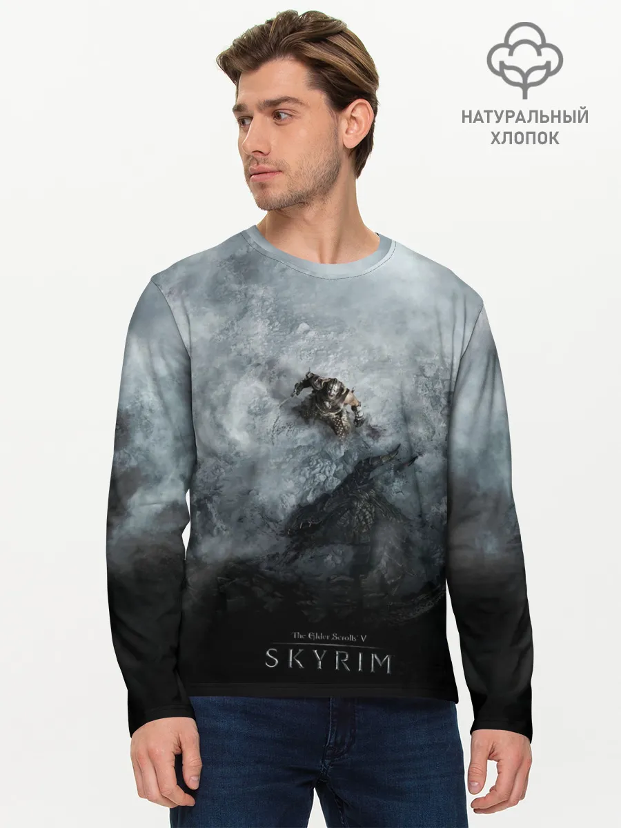 Мужской лонгслив базовый / Победа над драконом