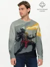 Мужской лонгслив базовый / Dragonborne is here