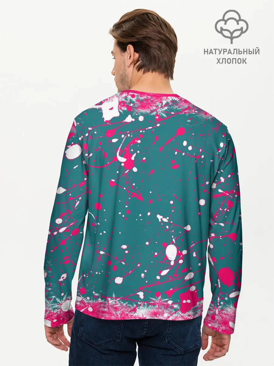 Мужской лонгслив базовый / ИГРА В КАЛЬМАРА SQUID GAME КУКЛА