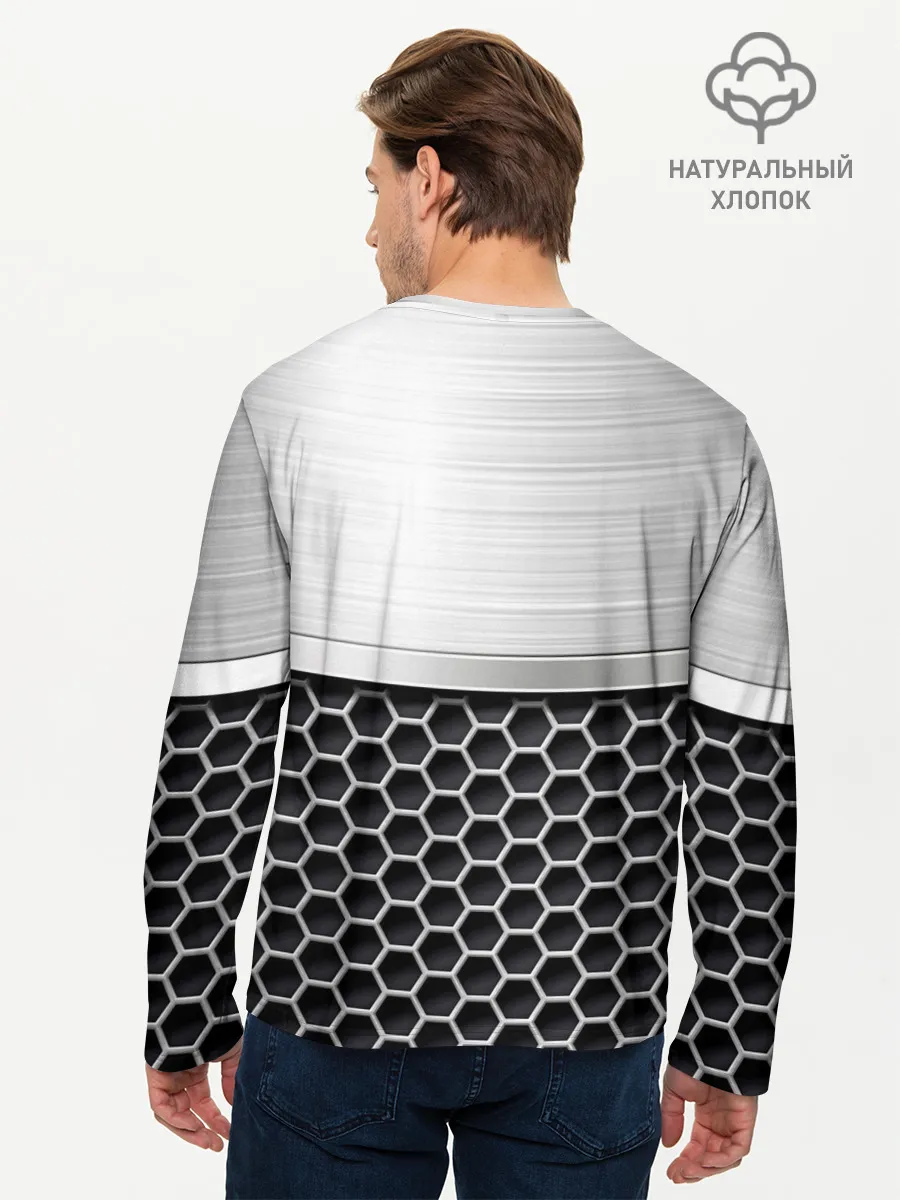 Мужской лонгслив базовый / Шевроле | Стальная решетка