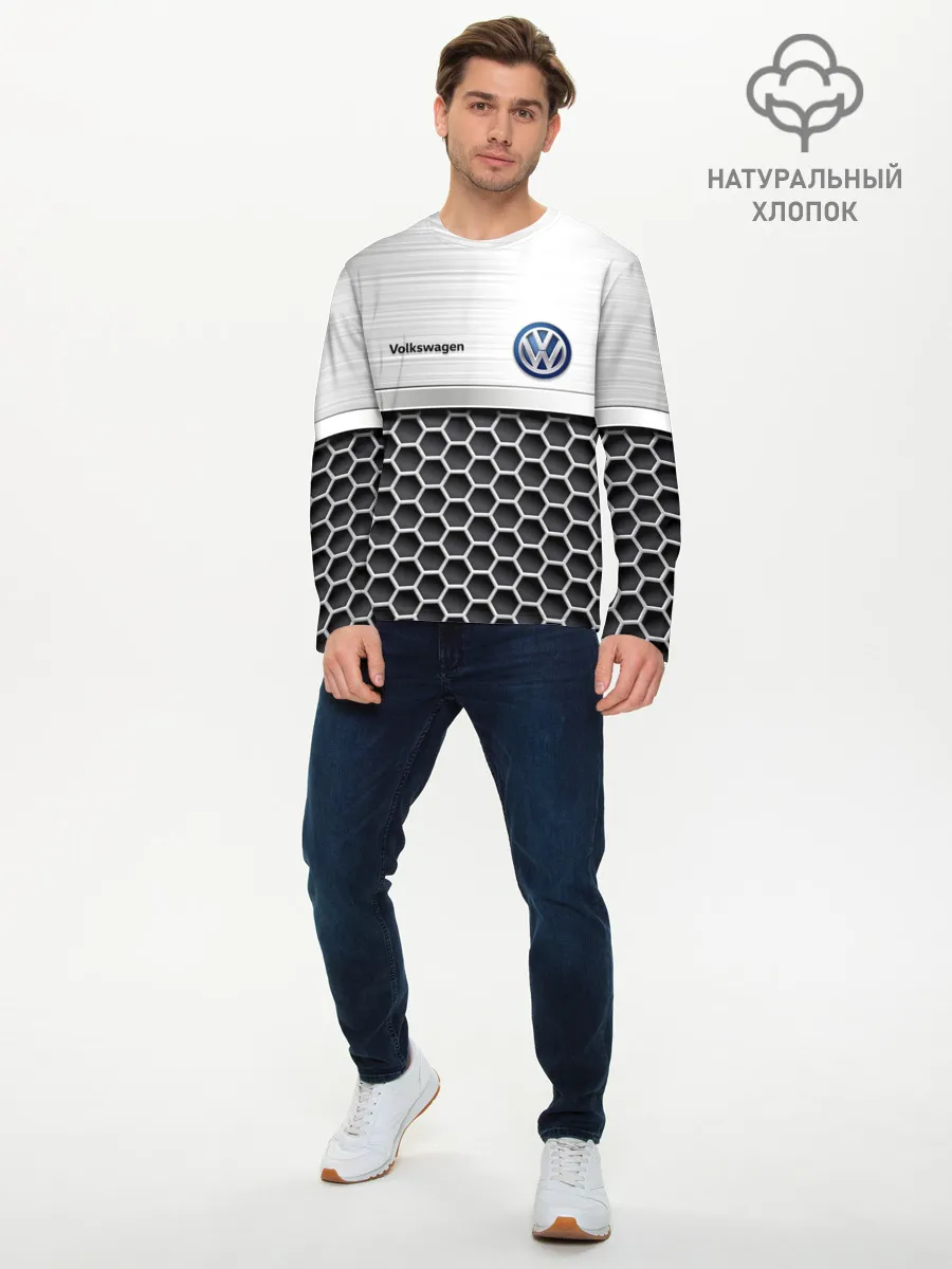 Мужской лонгслив базовый / Volkswagen | Стальная решетка