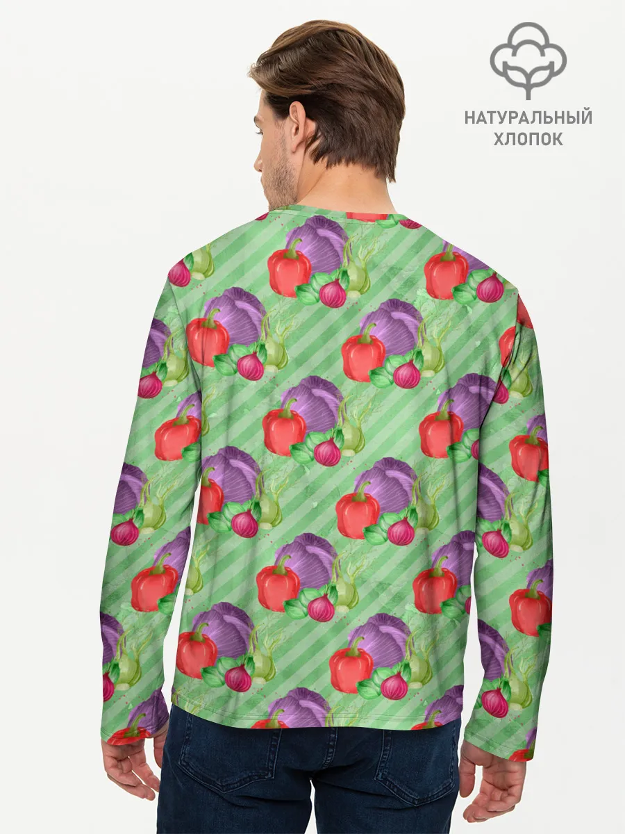 Мужской лонгслив базовый / Vegan | Огород