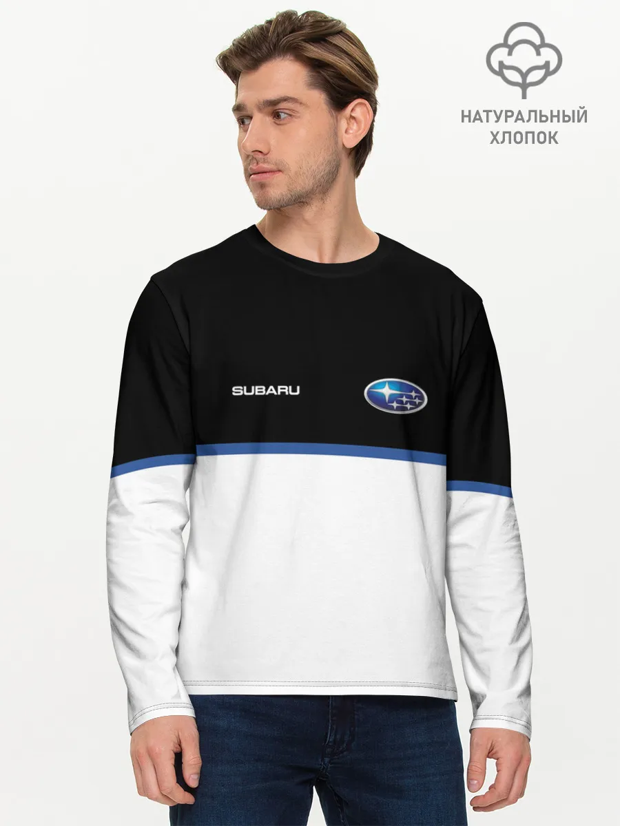 Мужской лонгслив базовый / Subaru | Два цвета