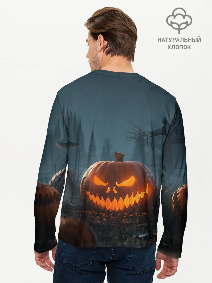 Мужской лонгслив базовый / НОЧЬ ХЕЛОЛОУИНА