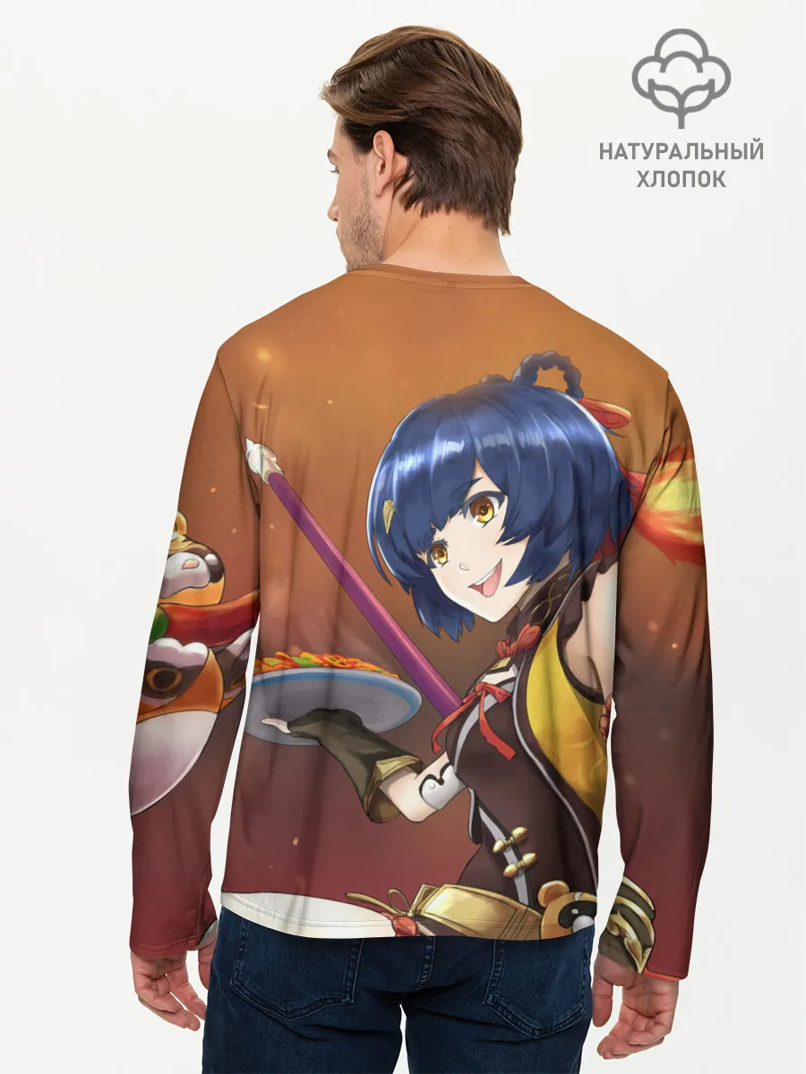 Мужской лонгслив базовый / Genshin Impact: Сяо Лин.