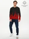 Мужской лонгслив базовый / Pixel Fire