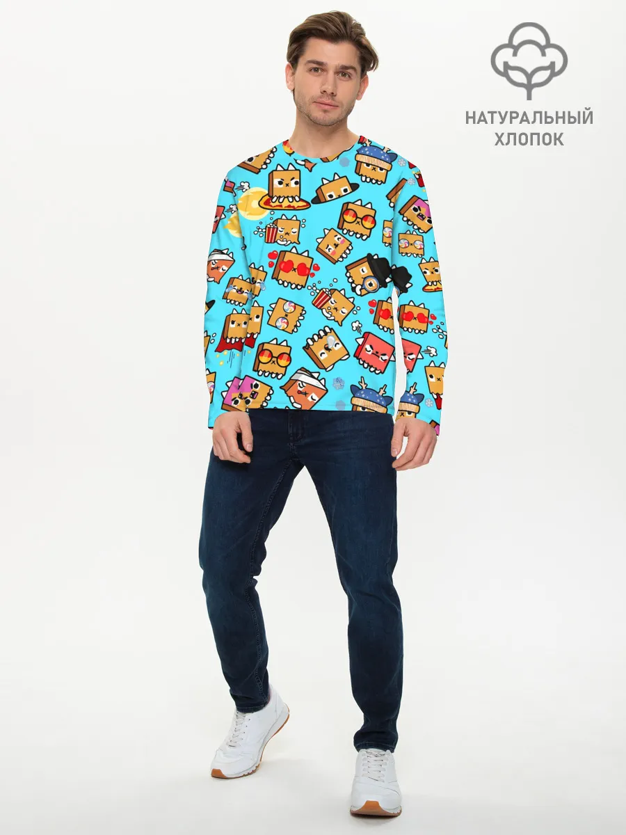 Мужской лонгслив базовый / PAPER BAG CAT TOCA BOCA / TOCA LIFE WORLD