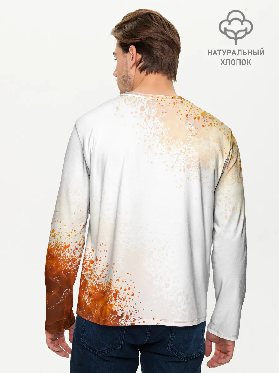 Мужской лонгслив базовый / ЭЛОЙ | ГОРИЗОНТ НУЛЕВОЙ РАССВЕТ